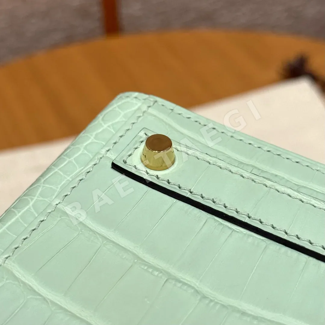 에르메스 버킨 20 매트 악어가죽 가방 상세 이미지 8