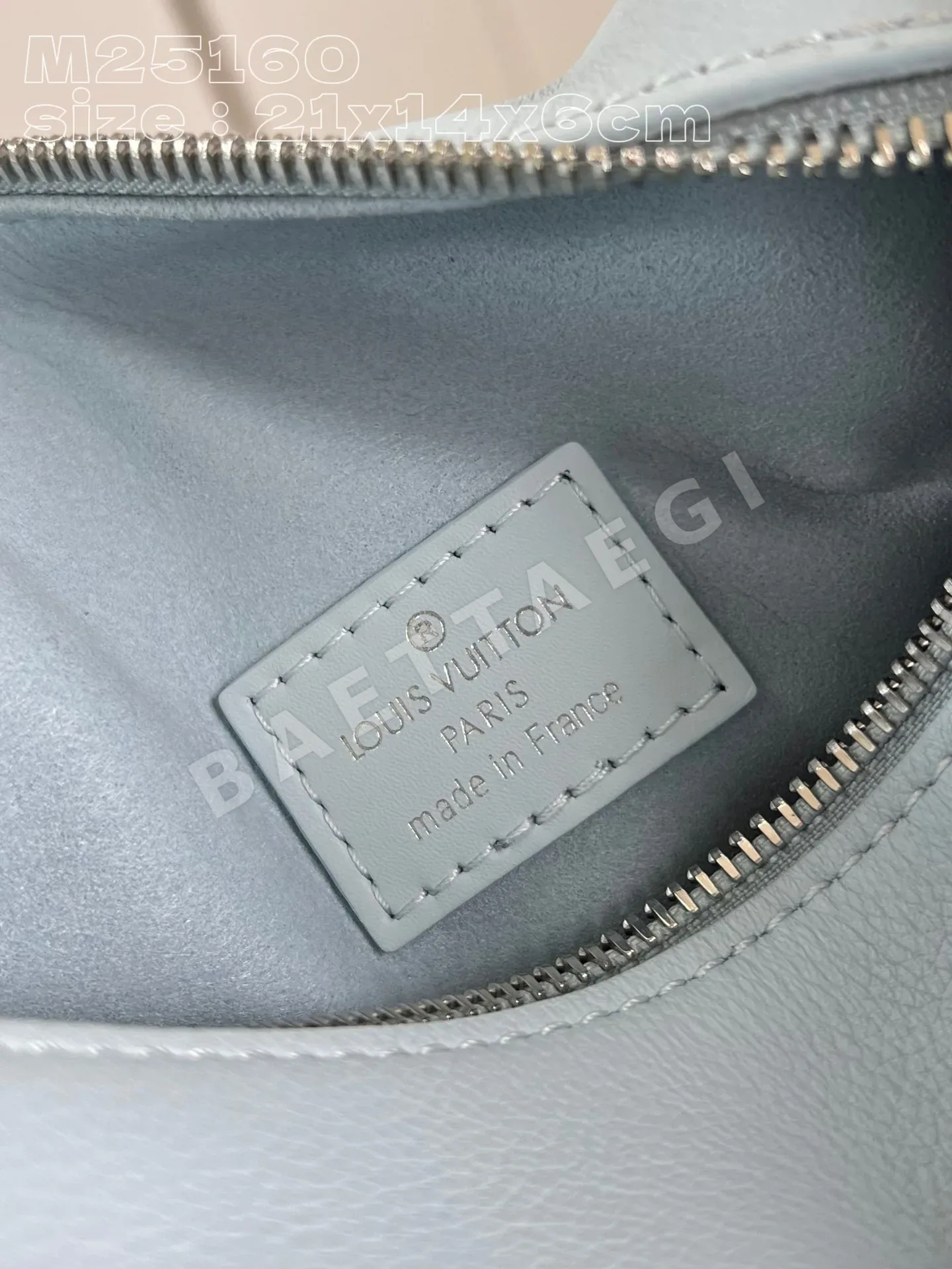 루이비통 M25160 블루 핸드백 미디엄 상세 이미지 9