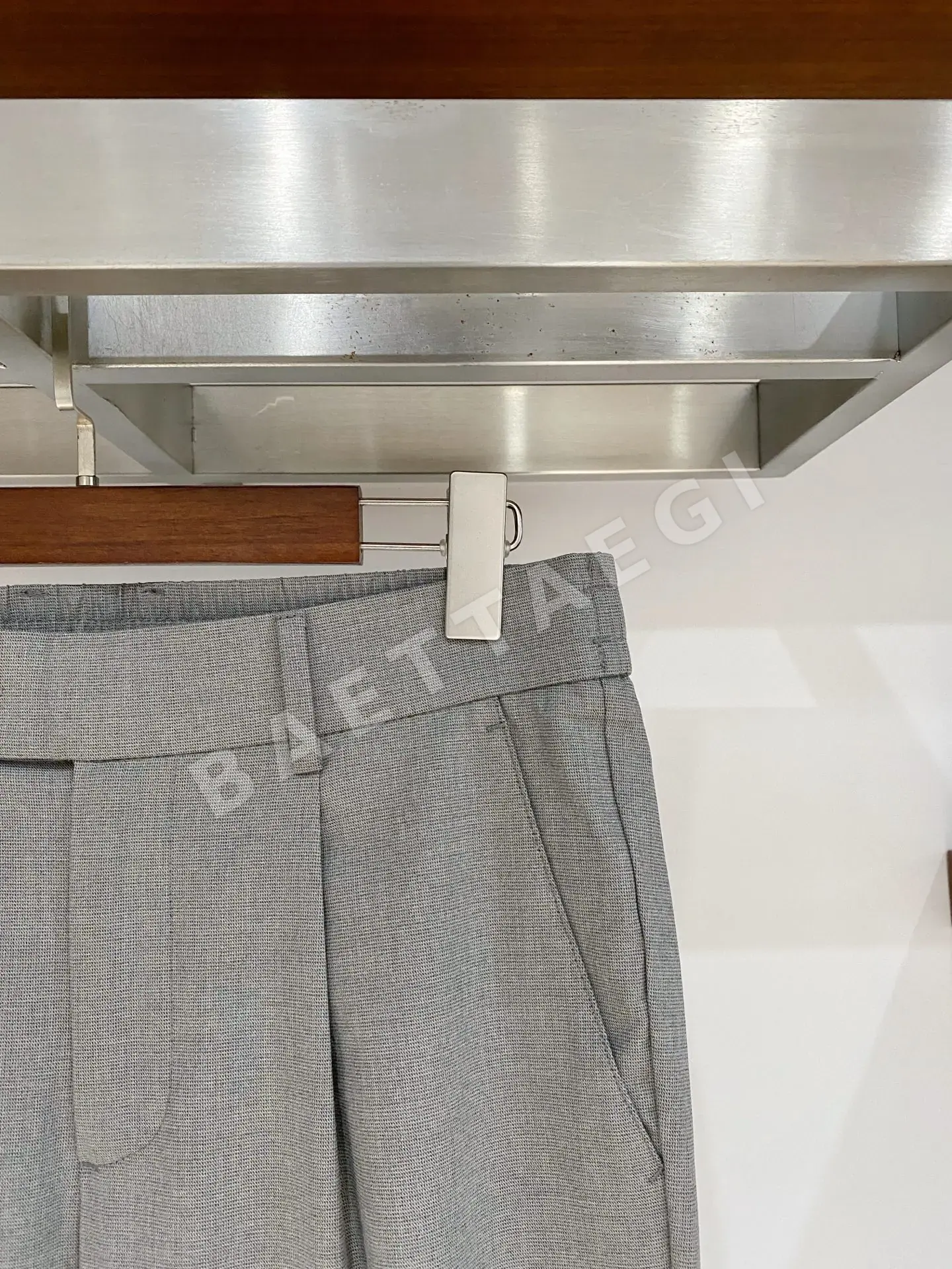 브루넬로쿠치넬리 남성 면 혼방 바지 상세 이미지 3