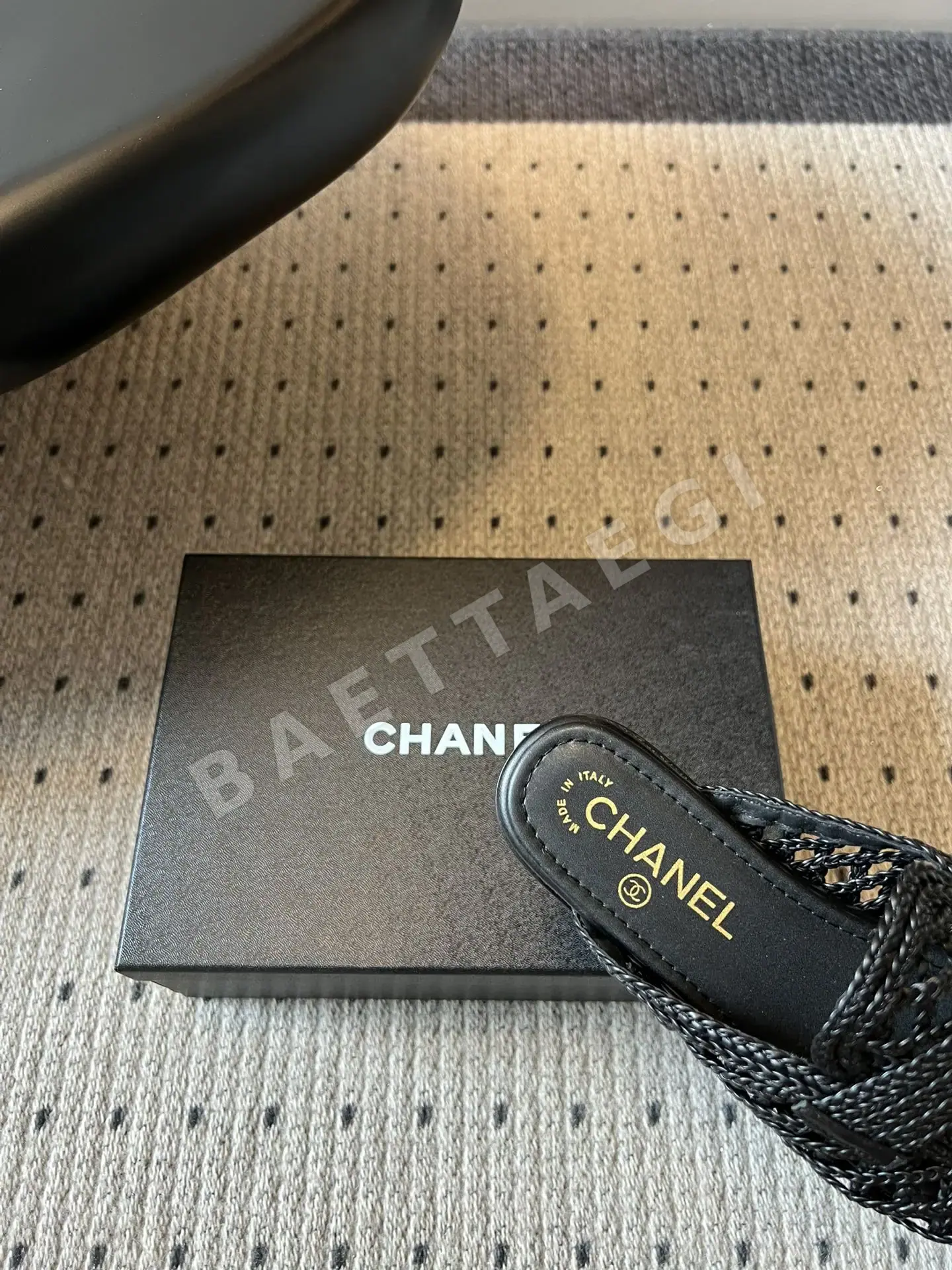 샤넬 우븐 소재 뮬 상세 이미지 8
