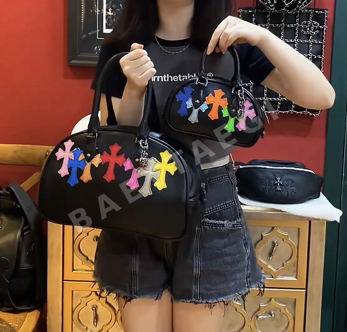 크롬하츠 짐 미디엄 볼링백 상세 이미지 9