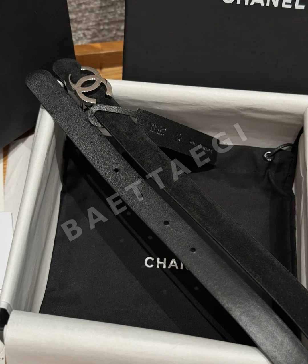 샤넬 타임리스 클래식 양면 카프스킨 벨트 상세 이미지 4