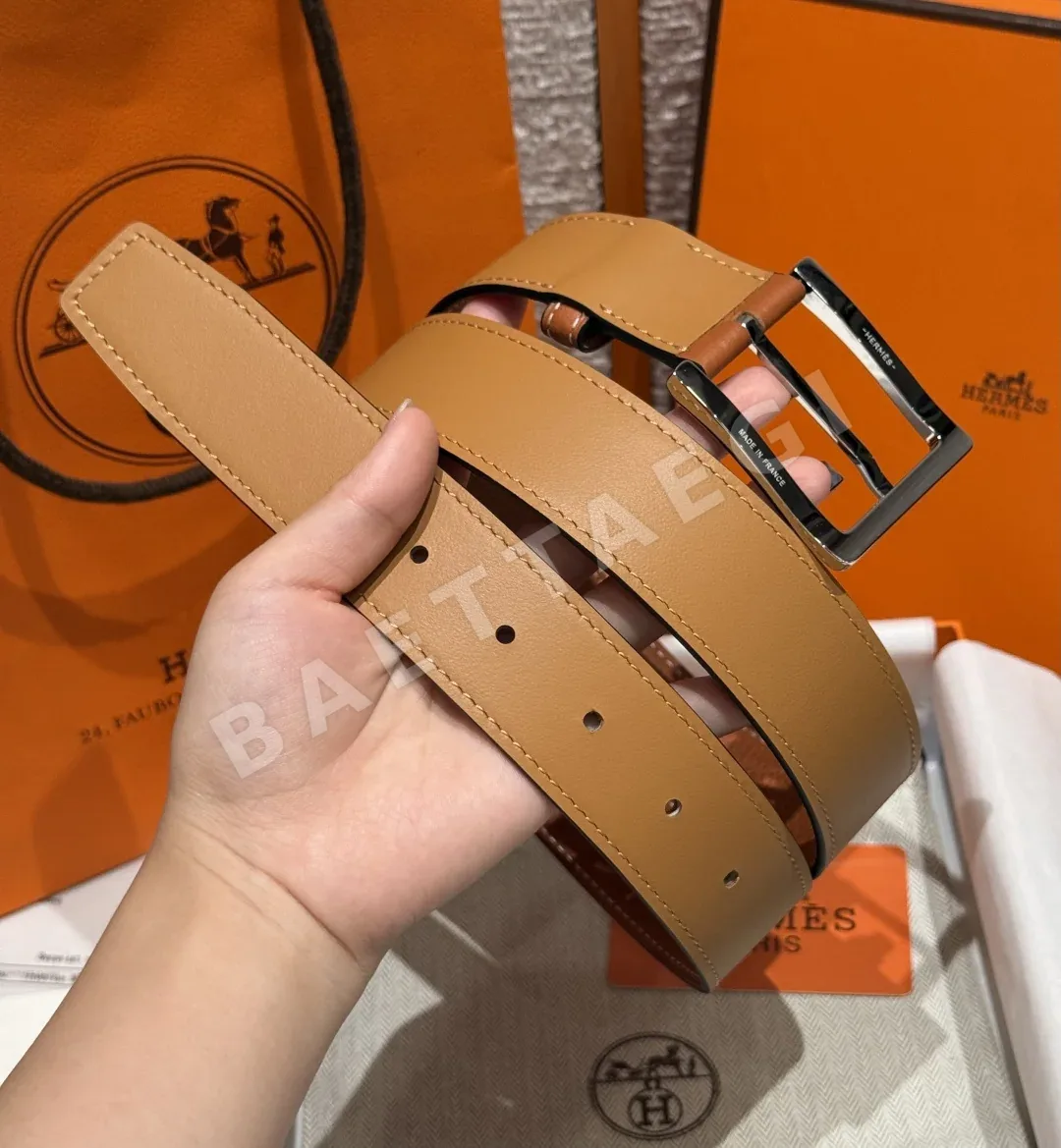 에르메스 H버클 카프스킨 벨트 상세 이미지 3