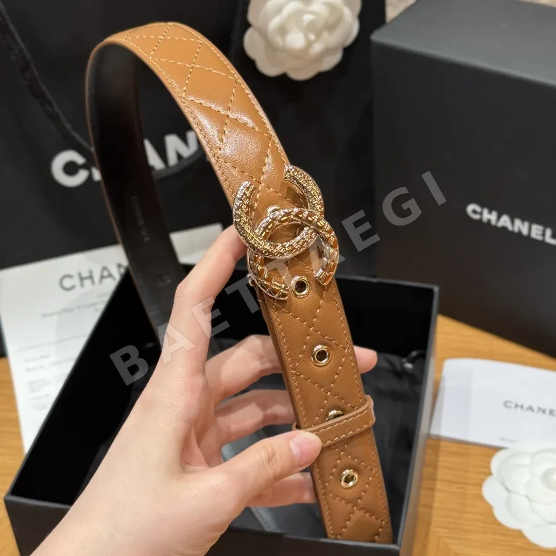 샤넬 더블 C 램스킨 벨트 상세 이미지 3