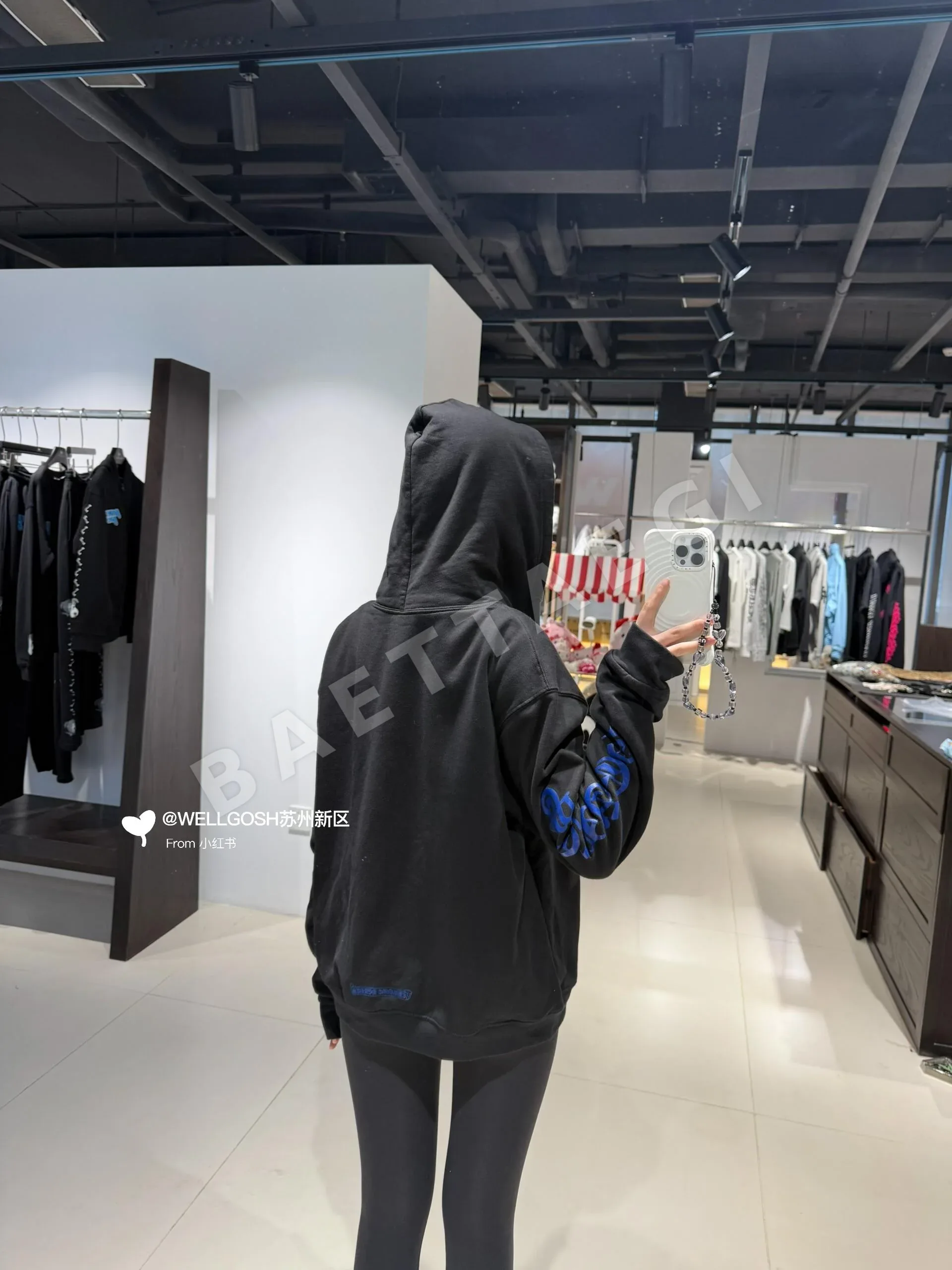 크롬하츠 산스크리트 와플 안감 지퍼 후드 상세 이미지 6