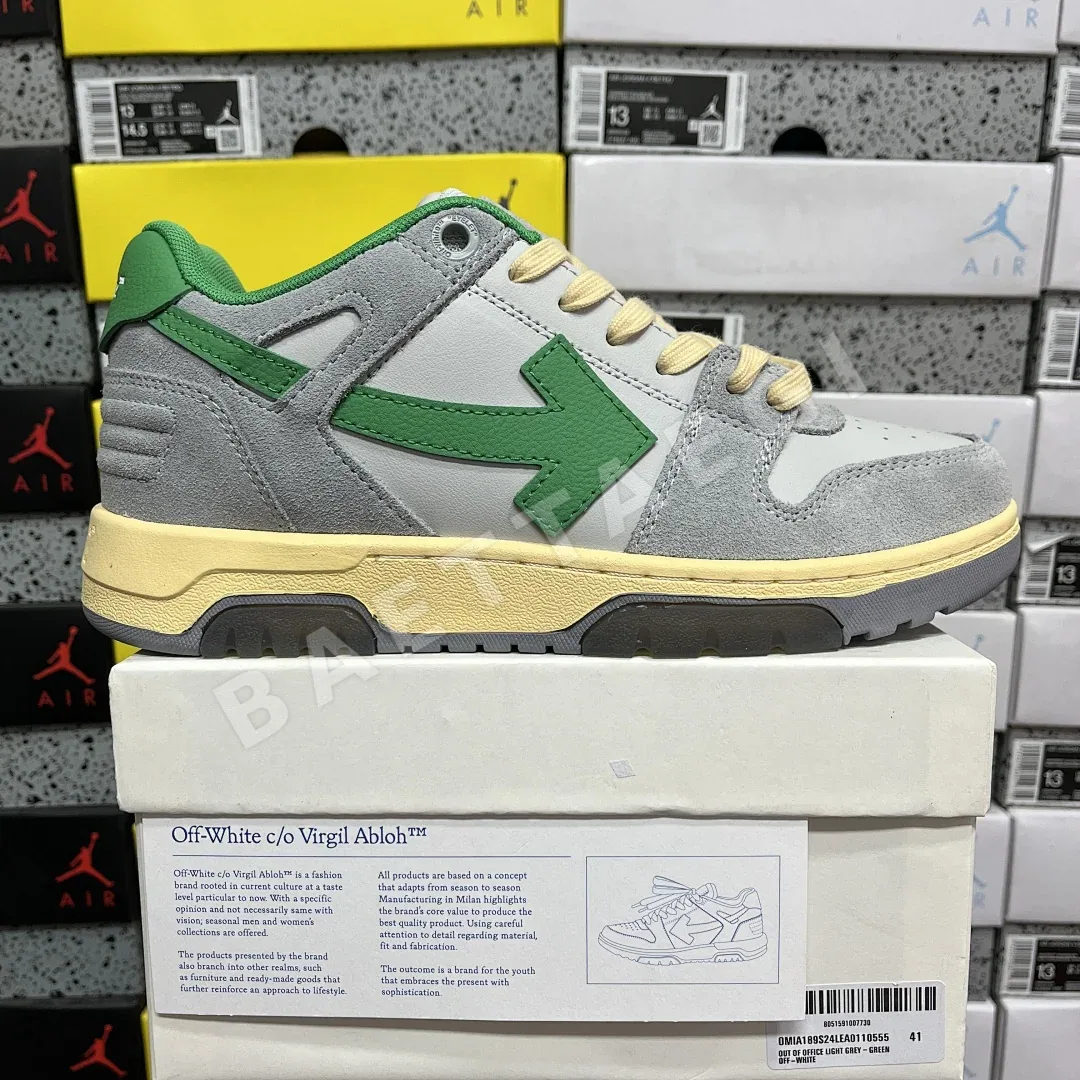 오프화이트 아웃 오브 오피스 OOO 로우 탑스 202400 Off White Out Of Office OOO Low Tops Light Grey 상세 이미지 1