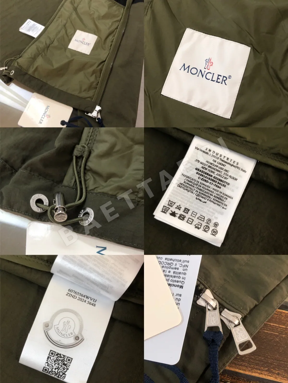 몽클레르 남성 후드 윈드브레이커 자켓 상세 이미지 8