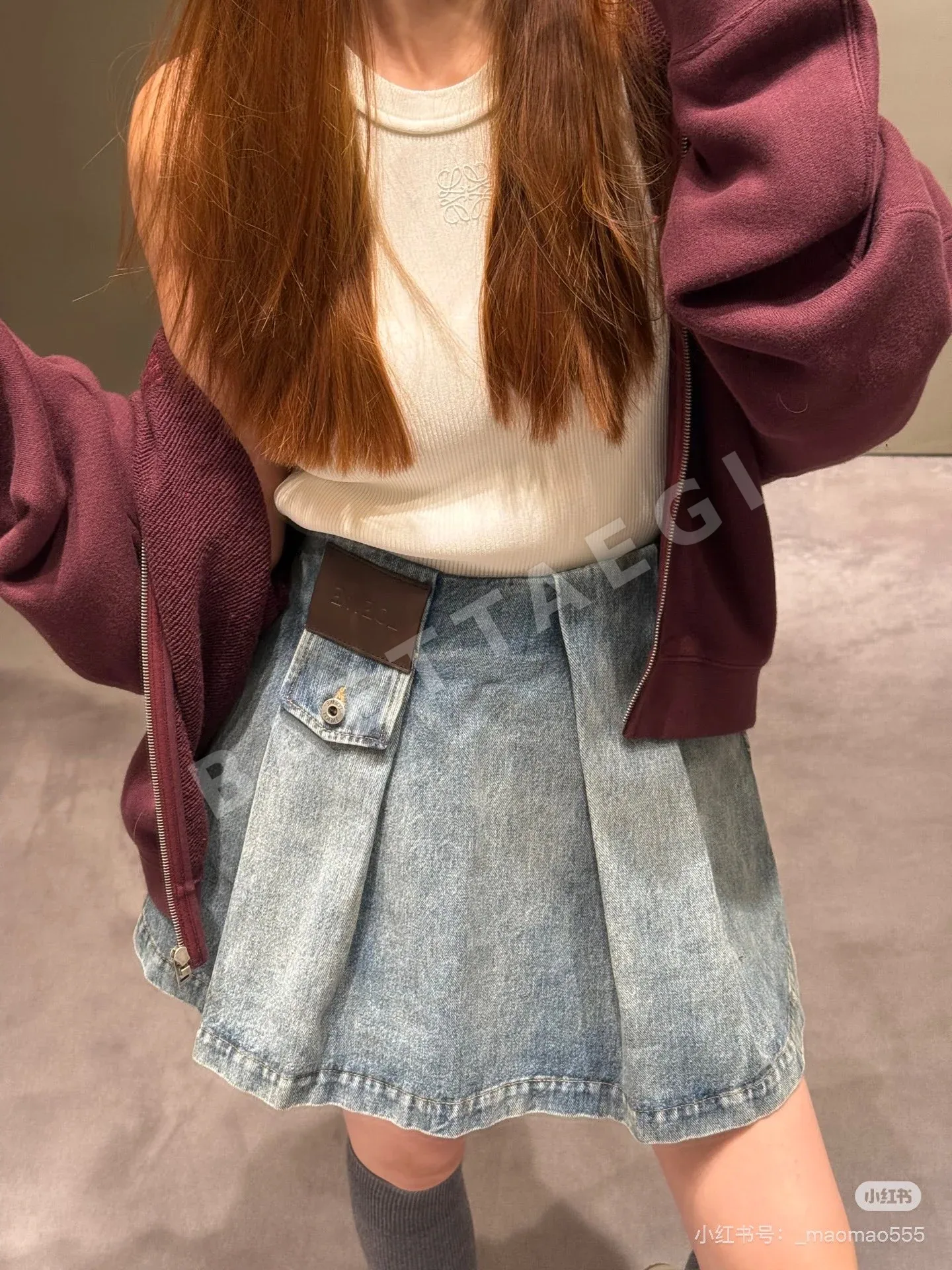 로에베 여성 스커트 상세 이미지 6