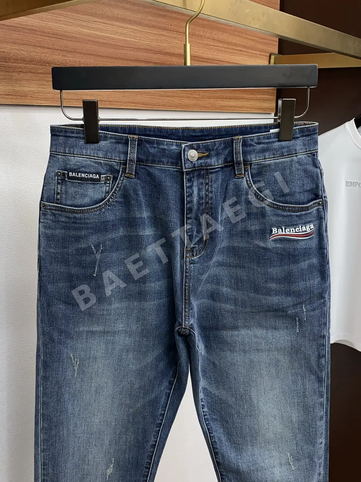발렌시아가 남성 데님 청바지 상세 이미지 3