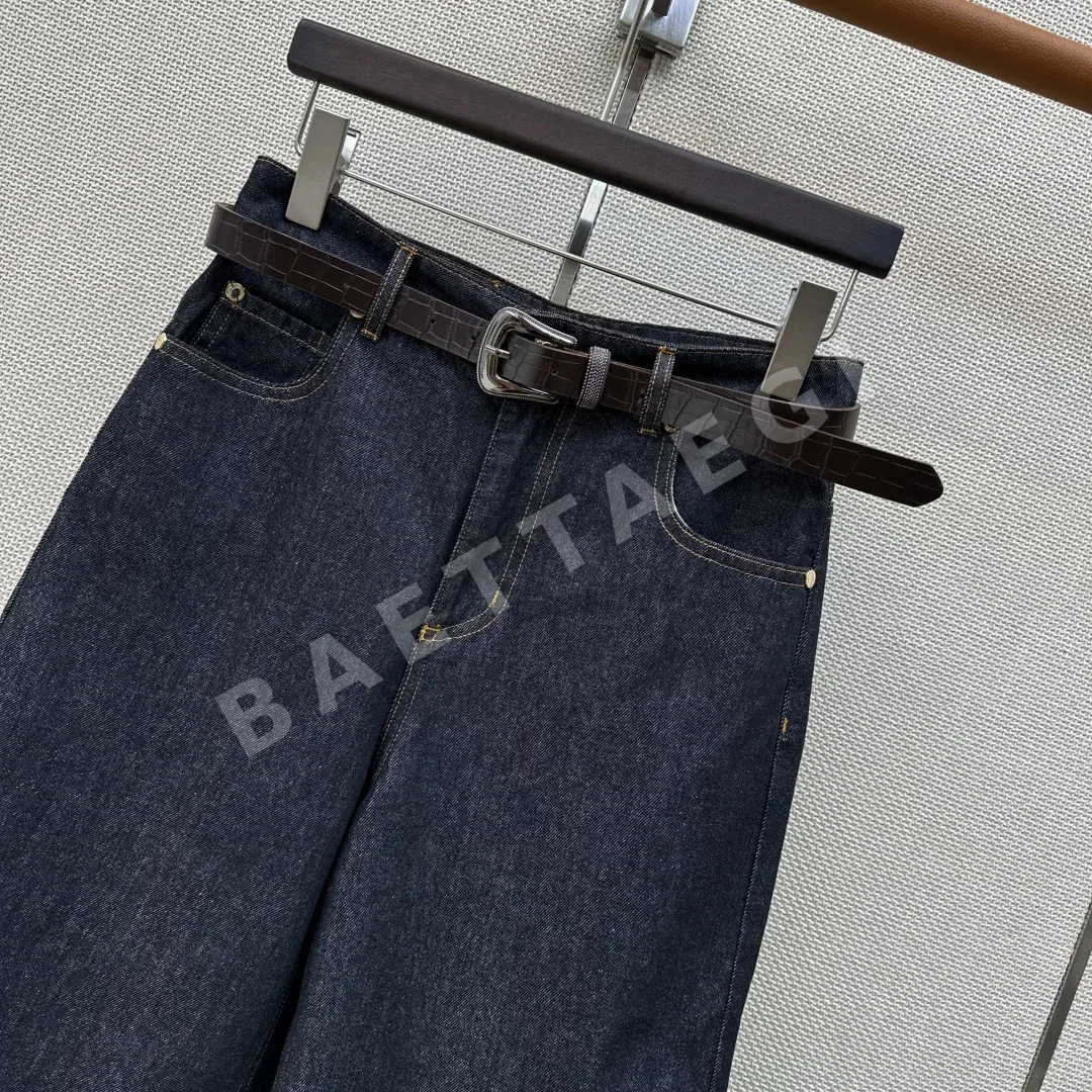 브루넬로쿠치넬리 효소 워싱 벨트 데님 반바지 상세 이미지 3