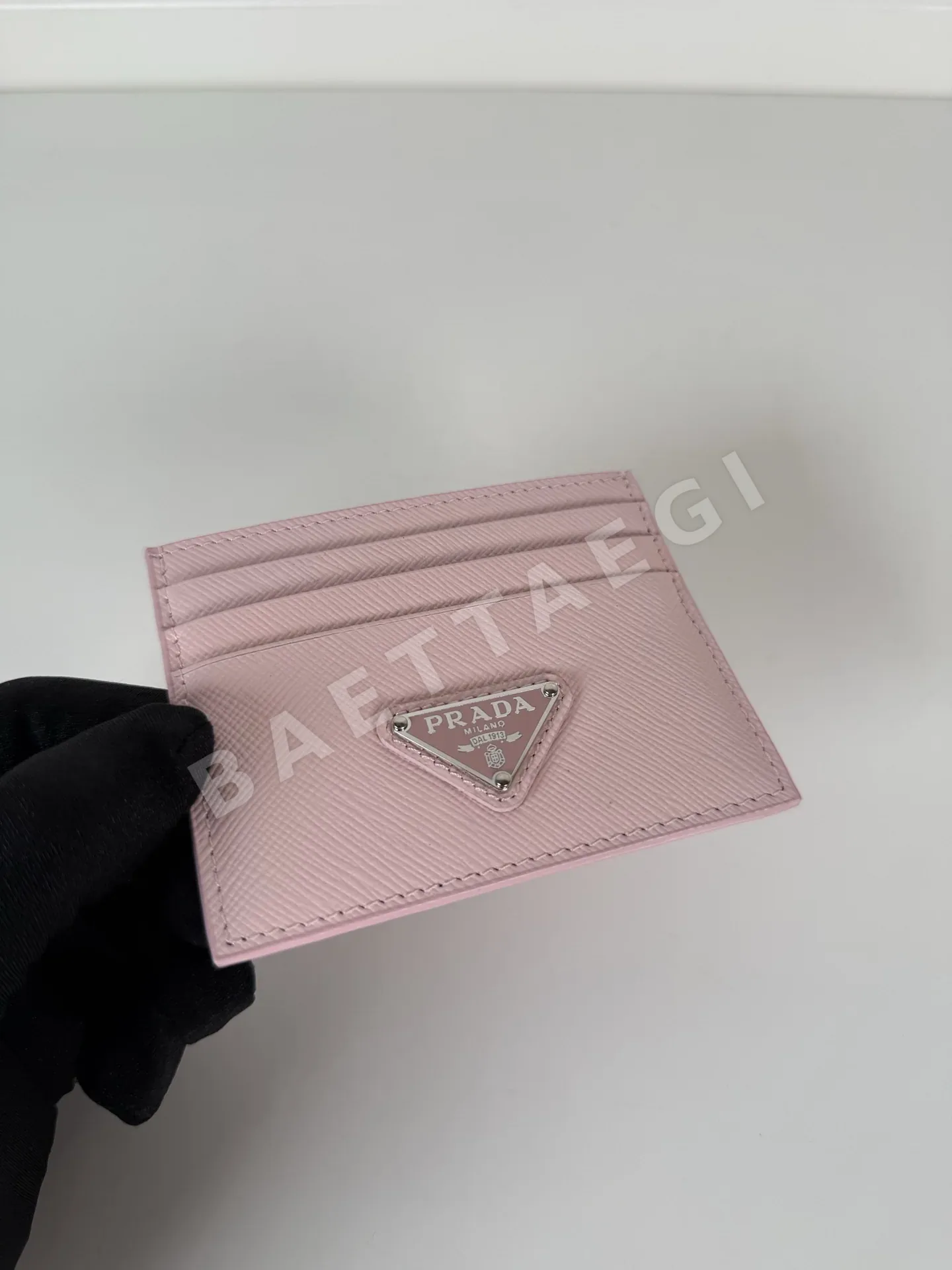 프라다 스노우 핑크 미니 카드 지갑 상세 이미지 4