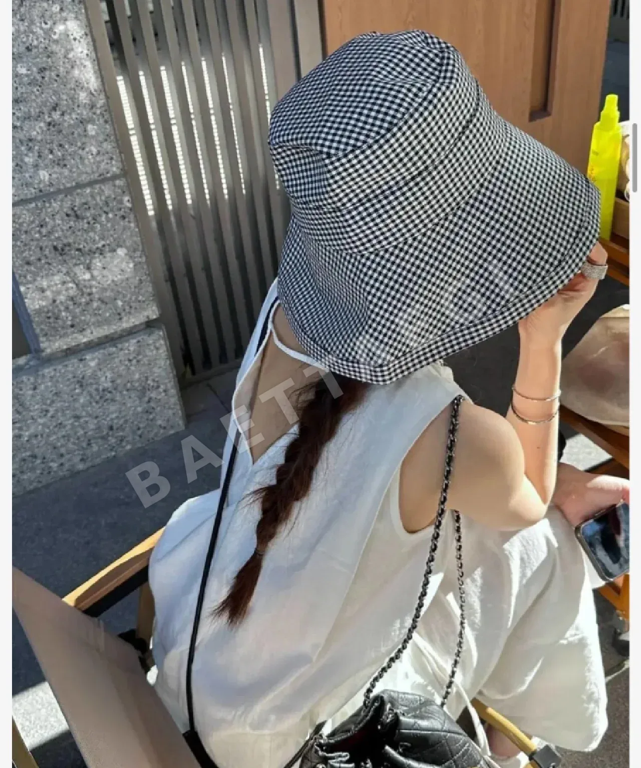 샤넬 린넨 코튼 어부 모자 상세 이미지 6