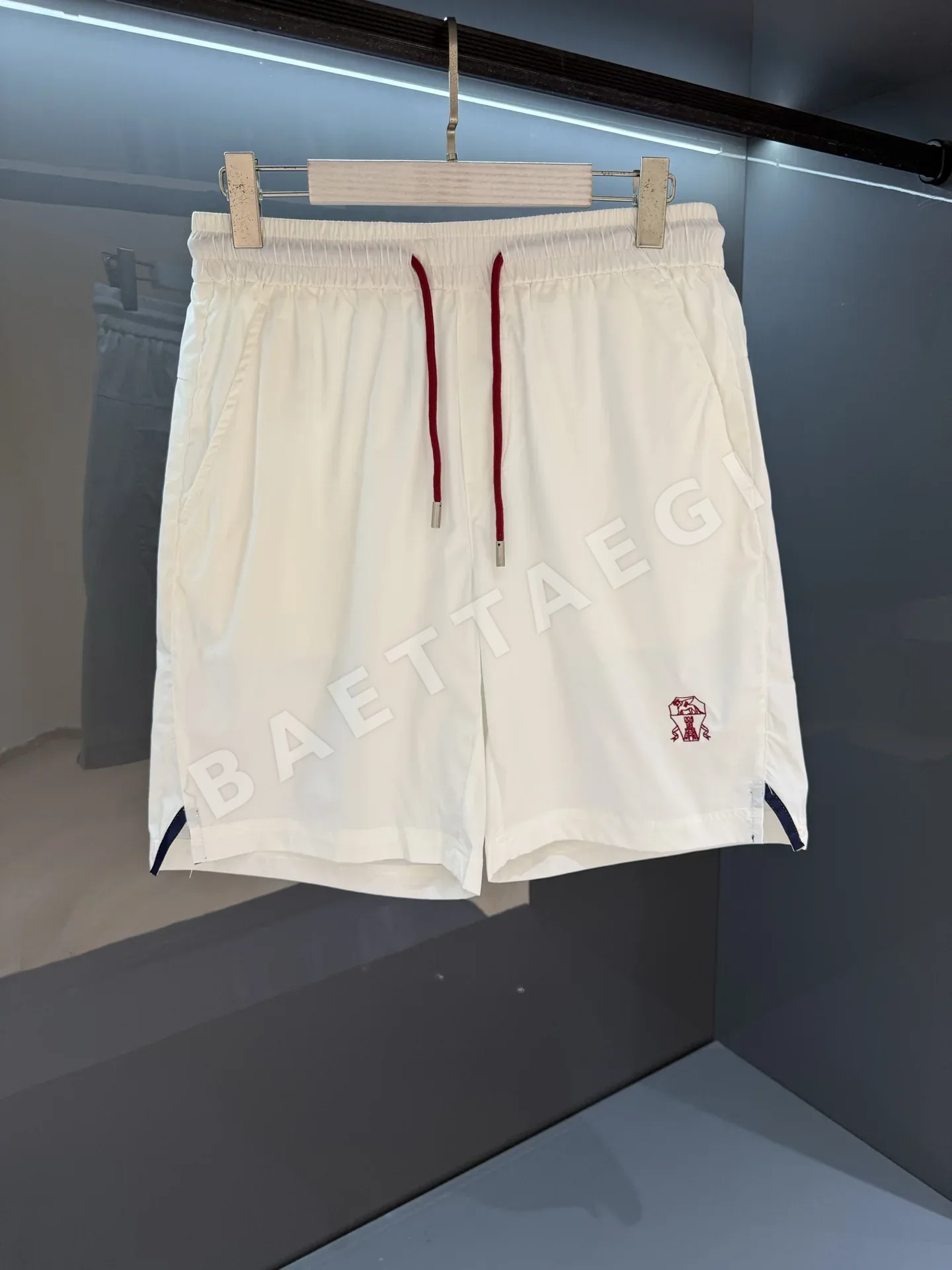 브루넬로쿠치넬리 남성 스트레치 드로스트링 반바지 상세 이미지 5