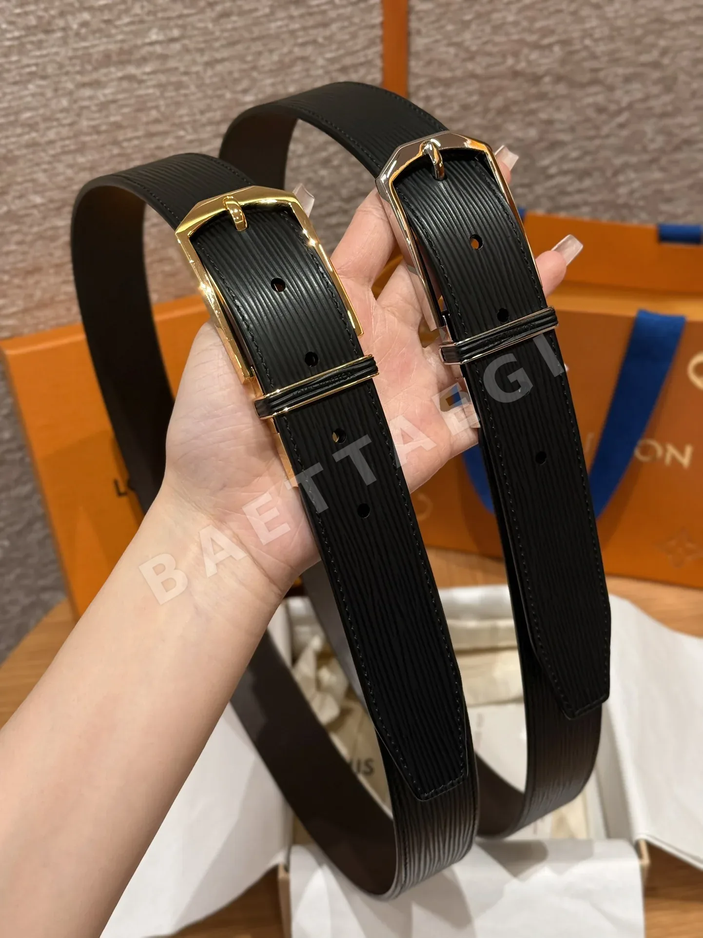 루이비통 가죽 남성 벨트 상세 이미지 3