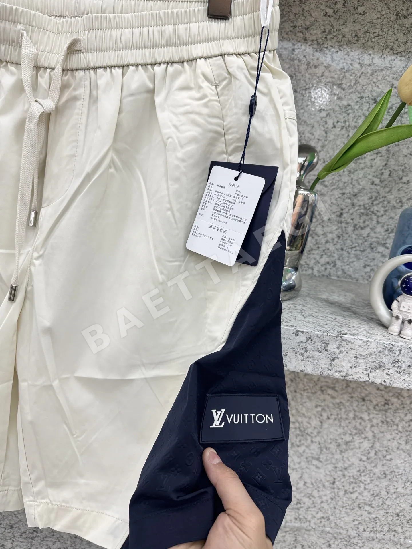 루이비통 남성용 통기성 반바지 상세 이미지 7