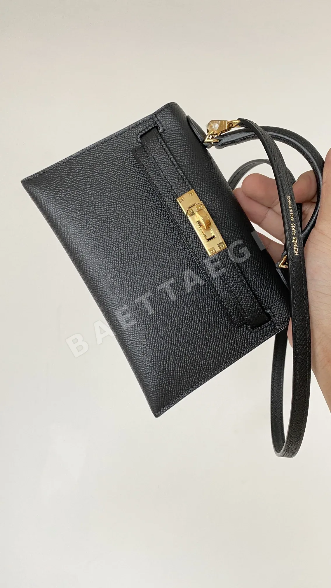 에르메스 켈리 미니 2 블랙 소가죽 가방 상세 이미지 1