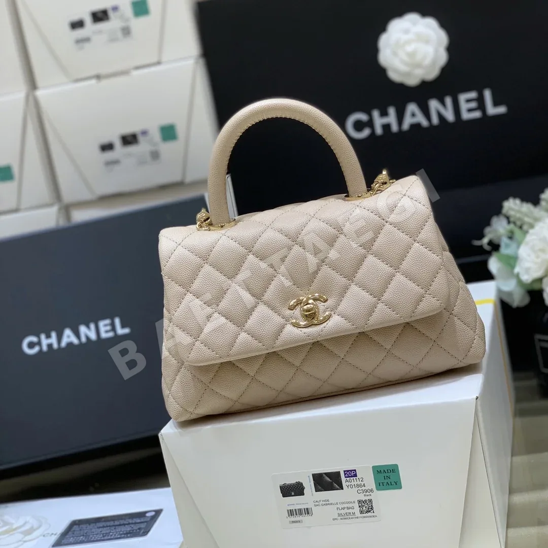 샤넬 코코 클래식 누드 핑크 소가죽 핸드백 A92990 상세 이미지 2