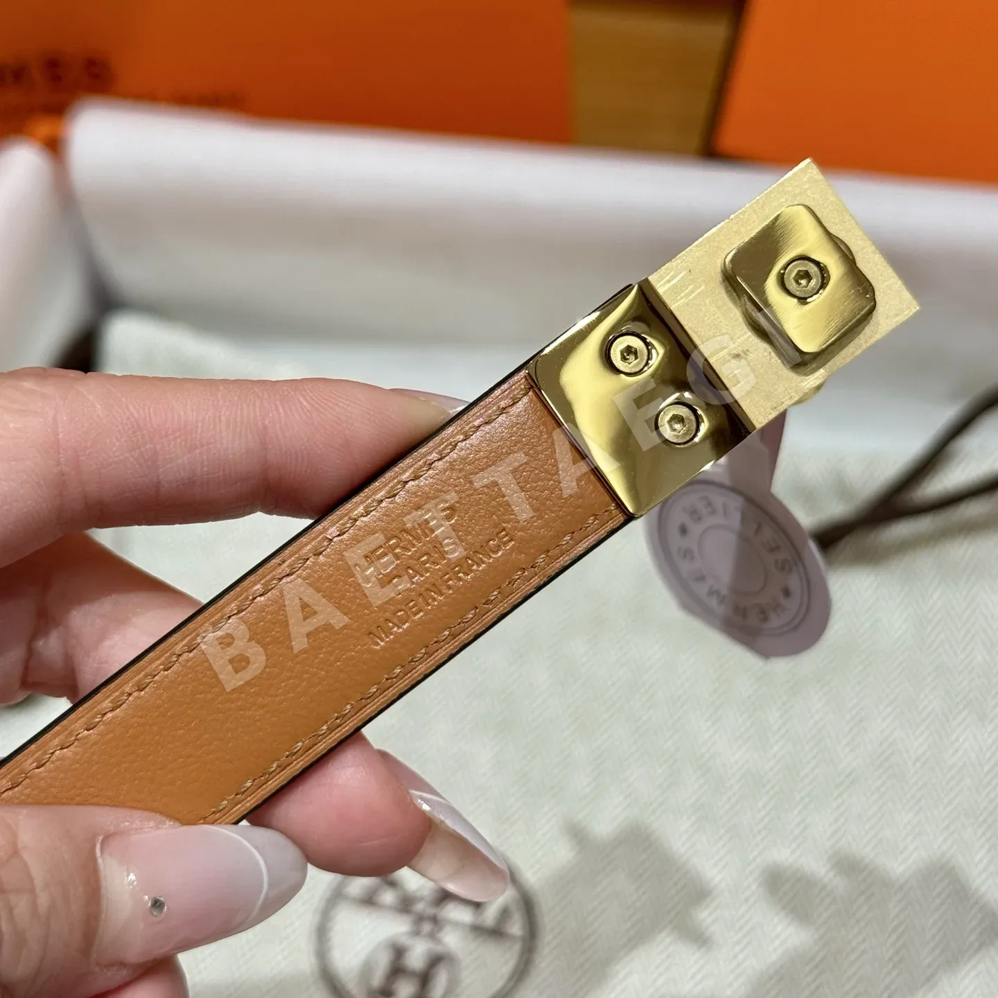 에르메스 앱송 카프스킨 켈리 버클 벨트 상세 이미지 7