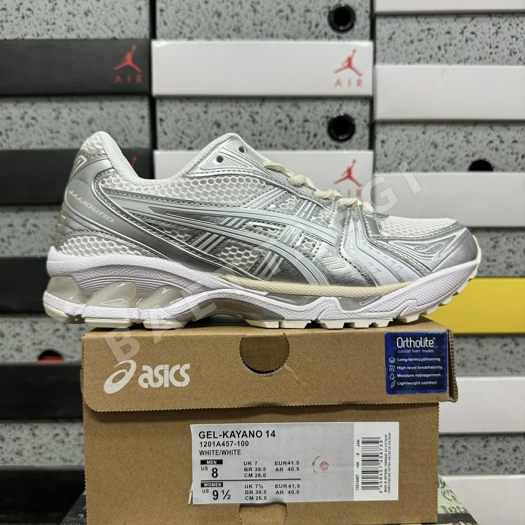 아식스 [LZ] 젤 카야노 14 1201A457-100 200584 Asics Gel-Kayano 14 JJJJound Silver White