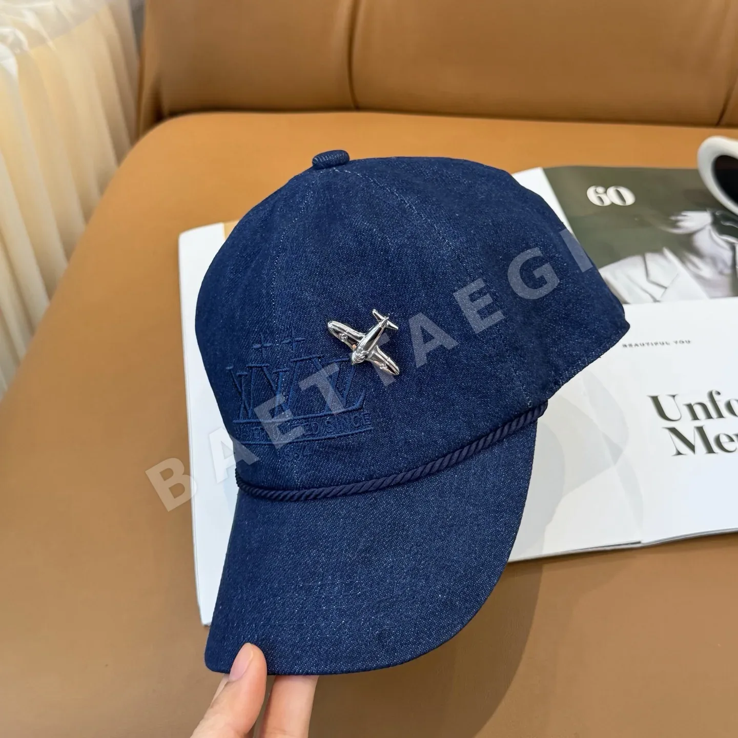 루이비통 워시드 데님 베이스볼 모자 상세 이미지 2