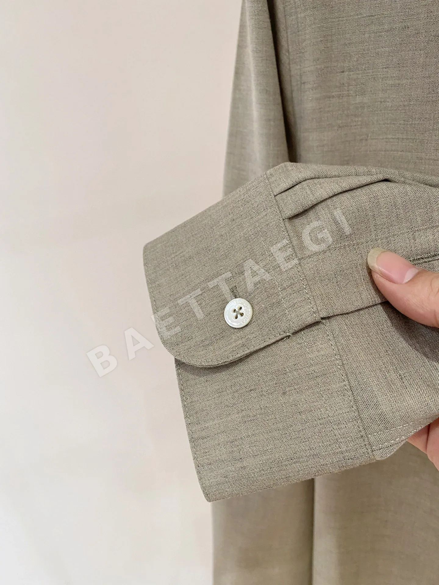 로로피아나 남성 울 긴팔 셔츠 상세 이미지 8