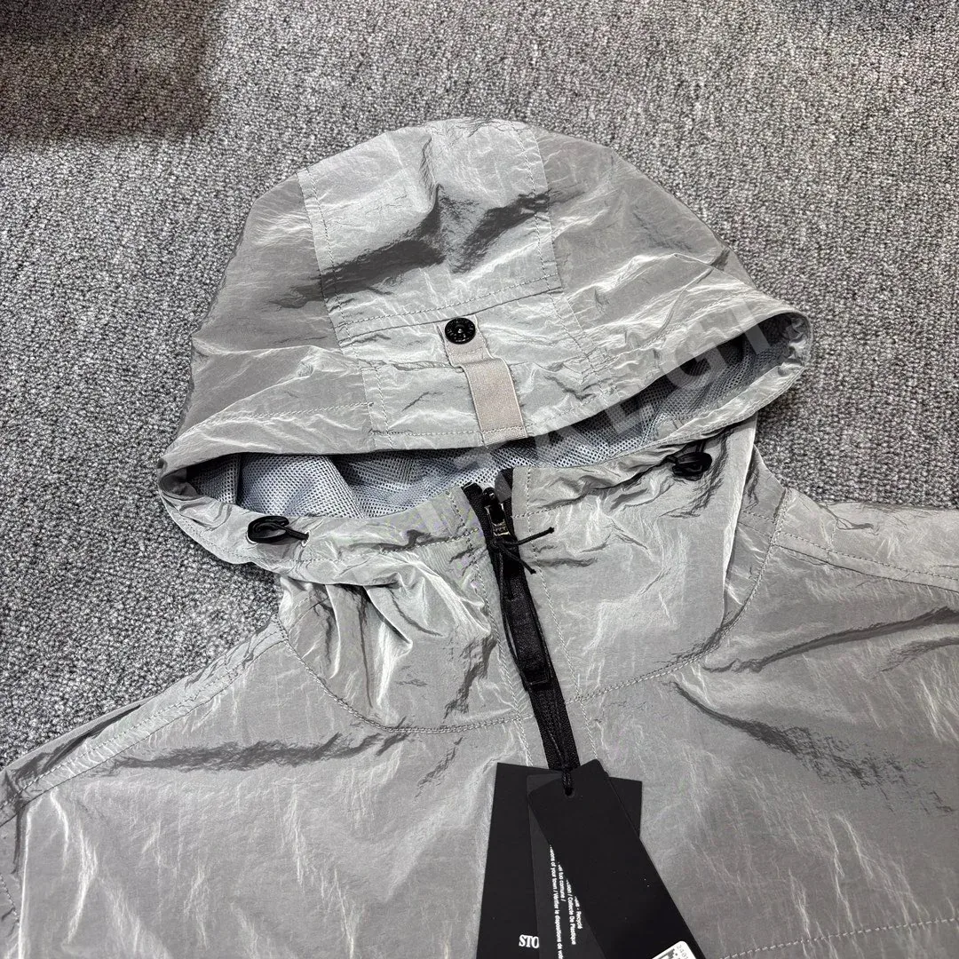 스톤아일랜드 메탈릭 나일론 후드 자켓 M~2XL 상세 이미지 3