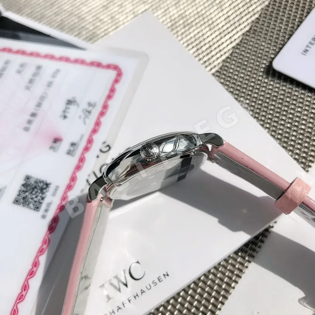 IWC 포르토피노 핑크 다이얼 여성 시계 상세 이미지 7