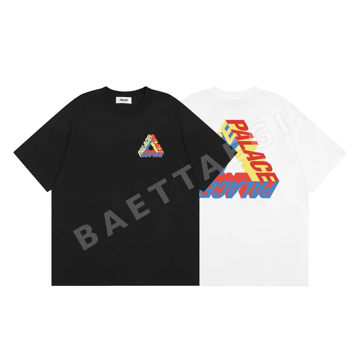 팔라스 3D 컬러풀 문자 반팔 티셔츠 89708