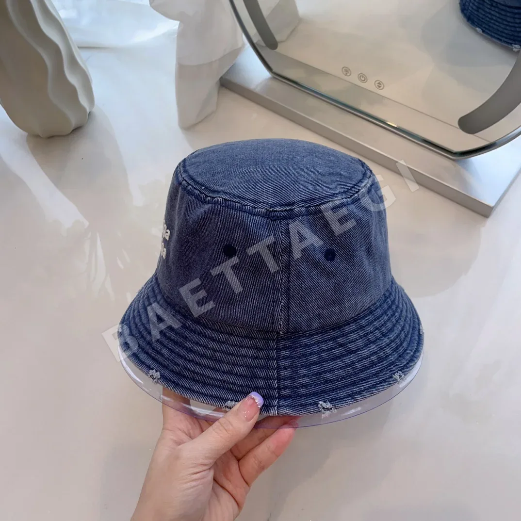 발렌시아가 워시드 데님 버킷 햇 상세 이미지 4