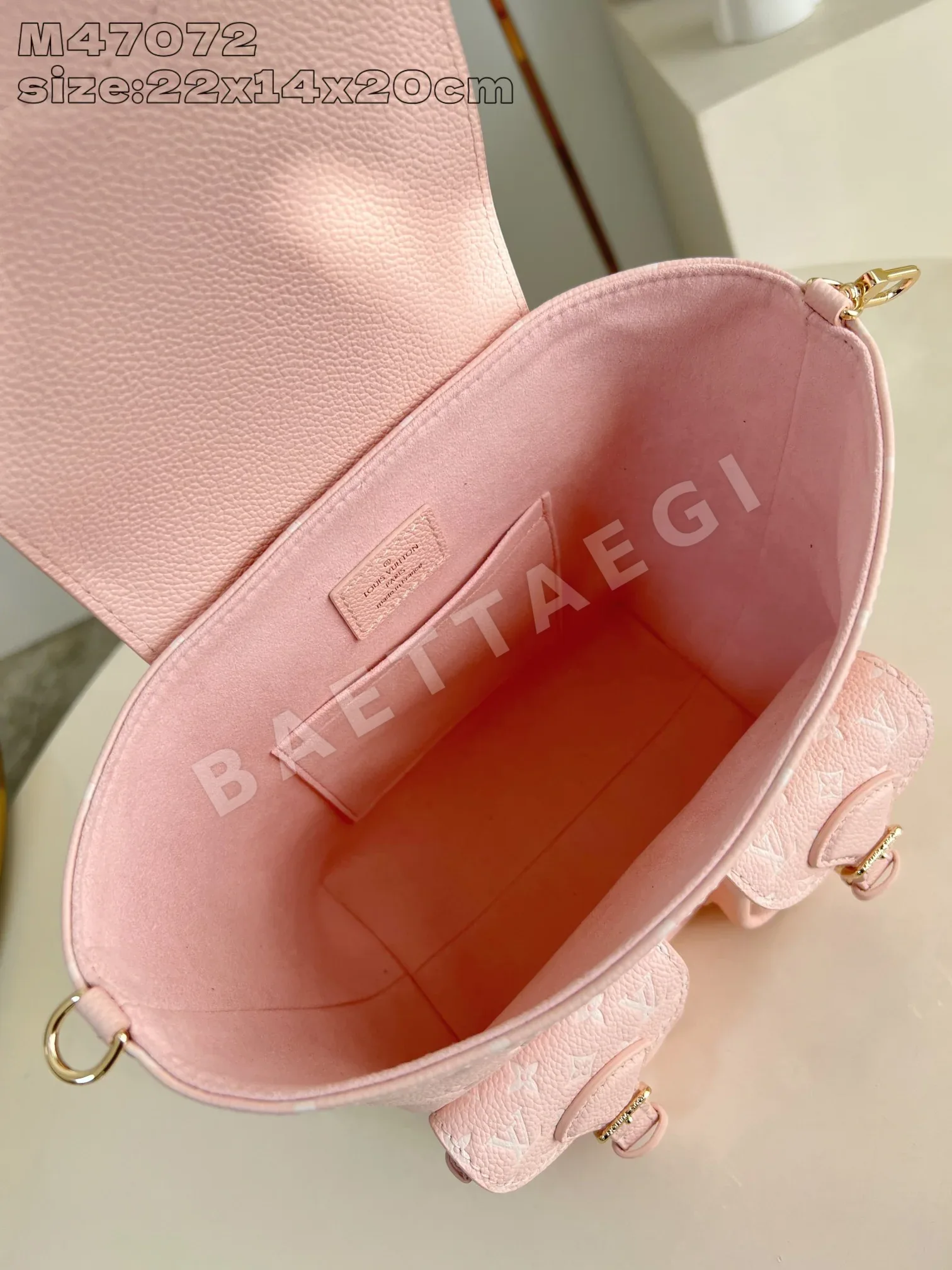 루이비통 M47072 핑크 백팩 상세 이미지 8