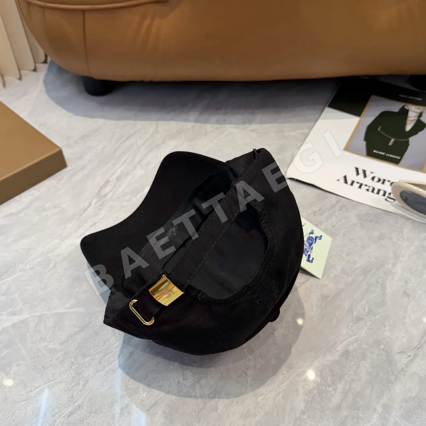 버버리 자수 베이스볼 캡 상세 이미지 3