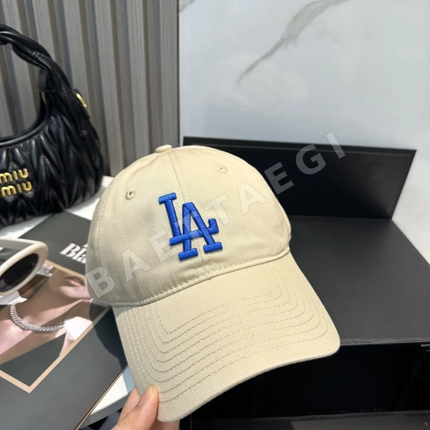 MLB 뉴욕 양키스 3D 글자 자수 커플 모자 상세 이미지 5