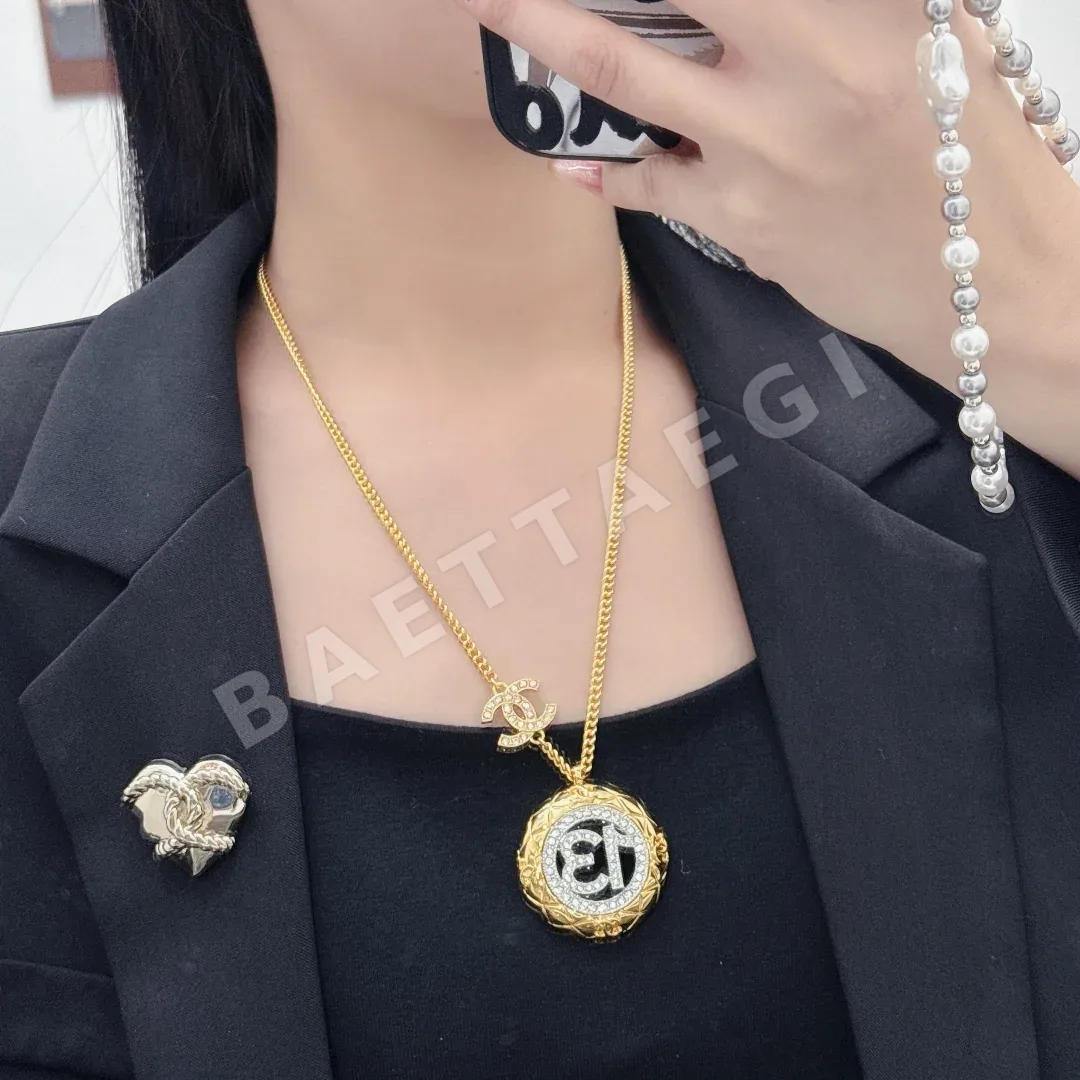 샤넬 라 메르 더블 아이 황동 목걸이 상세 이미지 1