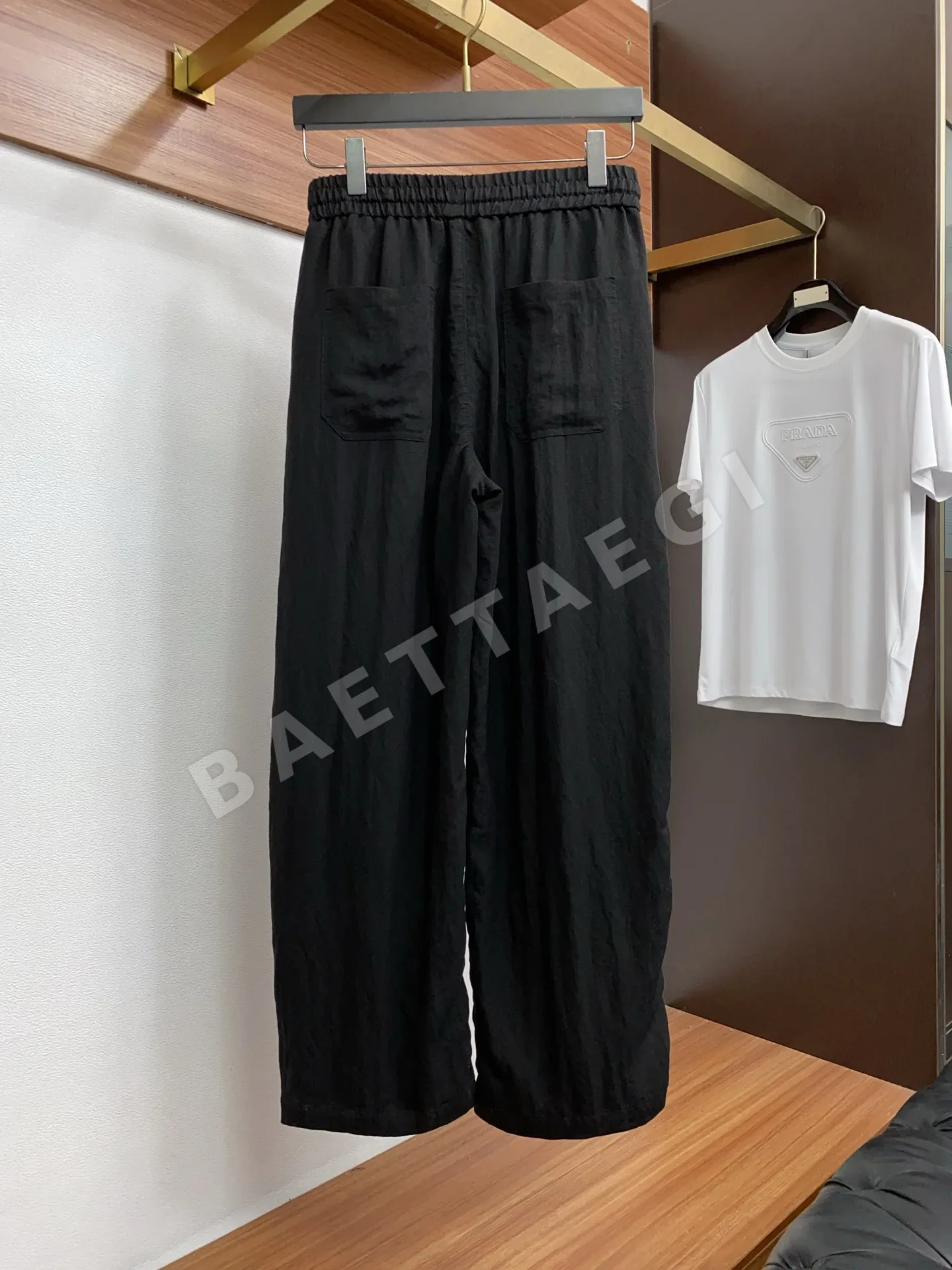 크롬하츠 린넨 와이드 레그 남성 바지 상세 이미지 8