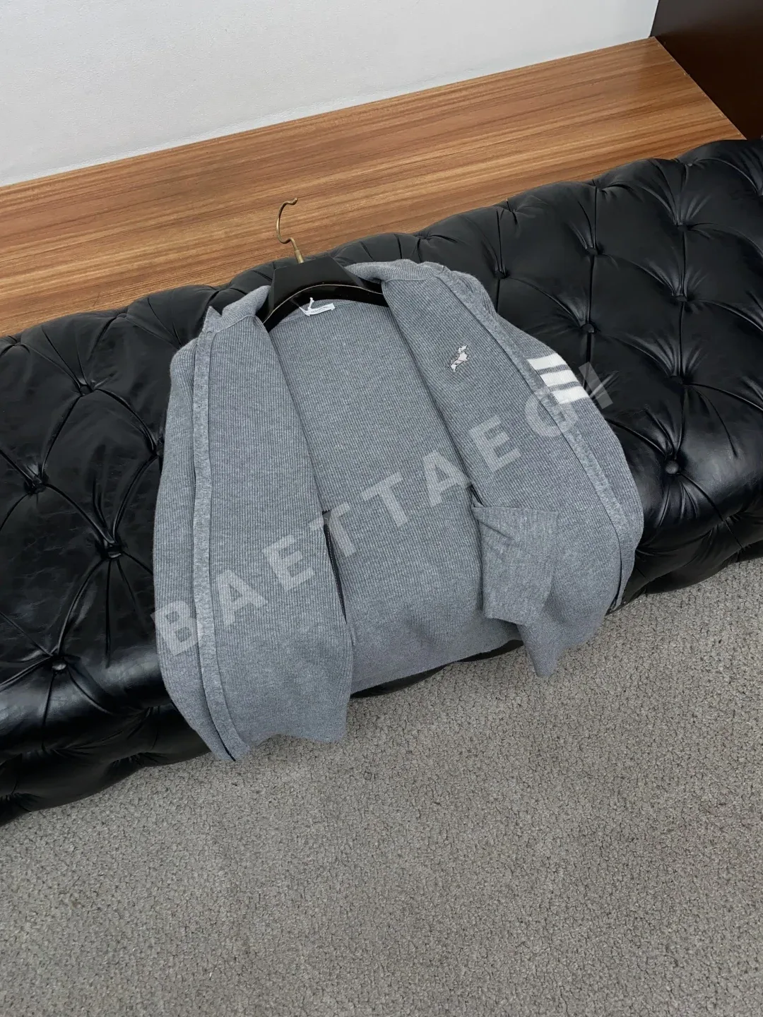 톰브라운 울 혼방 지퍼 남성 카디건 자켓 상세 이미지 7