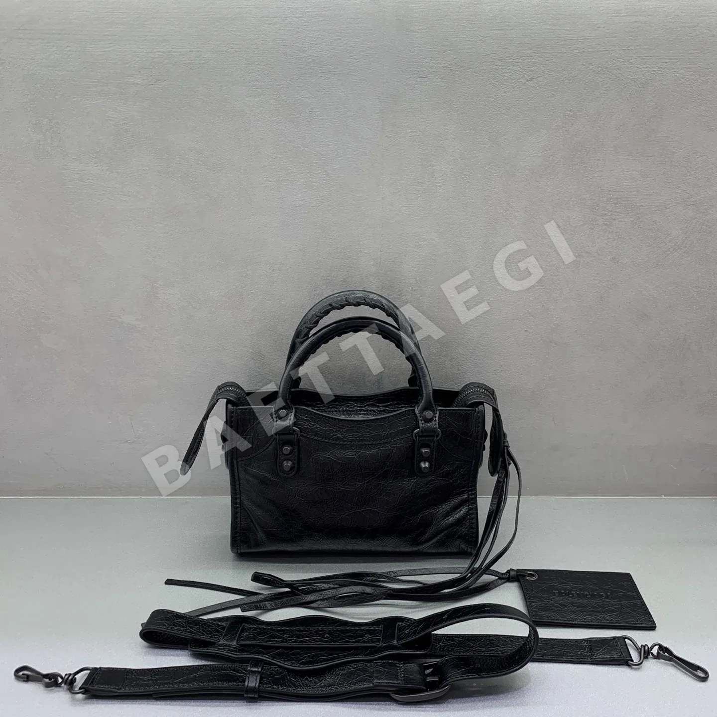 발렌시아가 미니 블랙 Le City 숄더백 상세 이미지 2