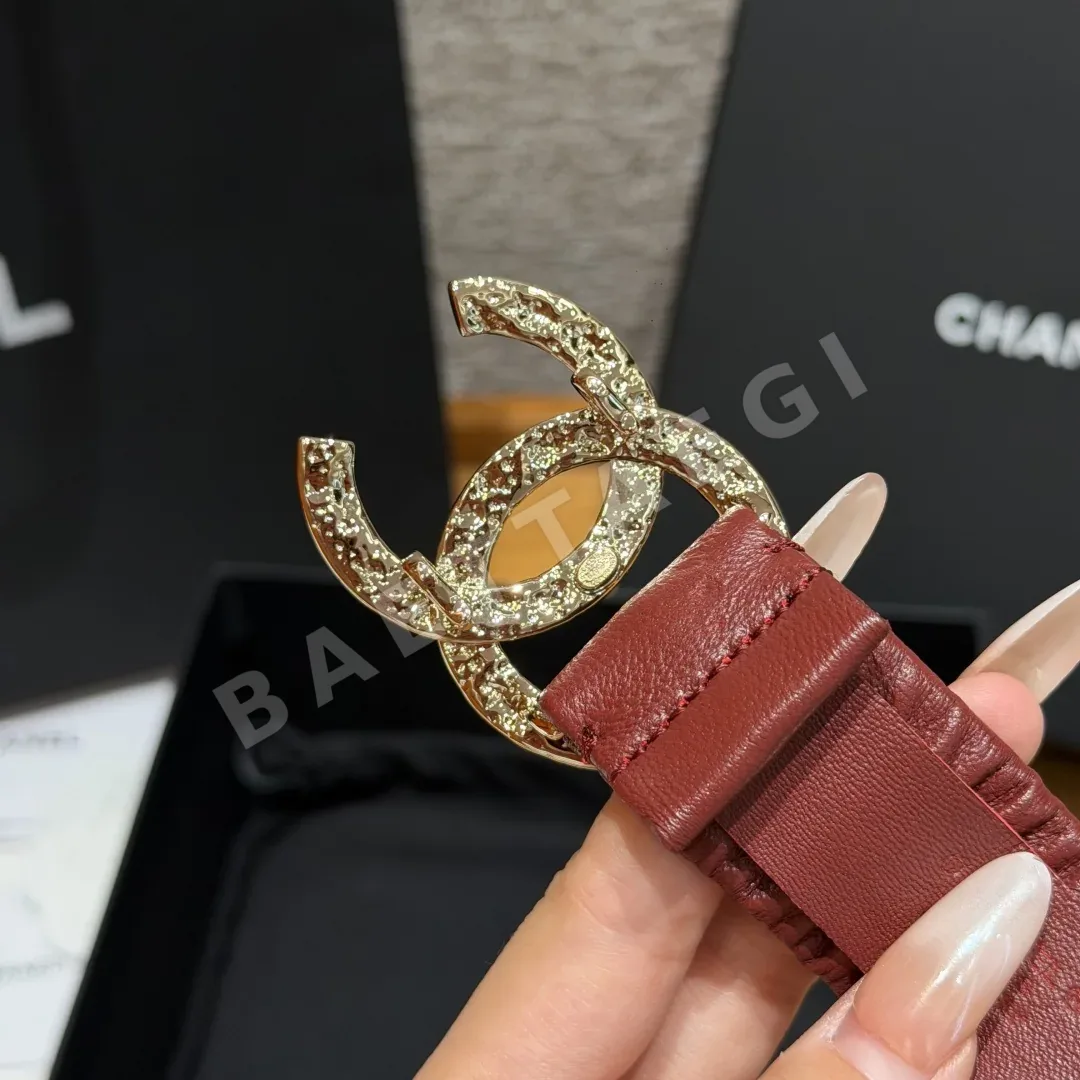 샤넬 램스킨 진주 더블 C 허리벨트 상세 이미지 4