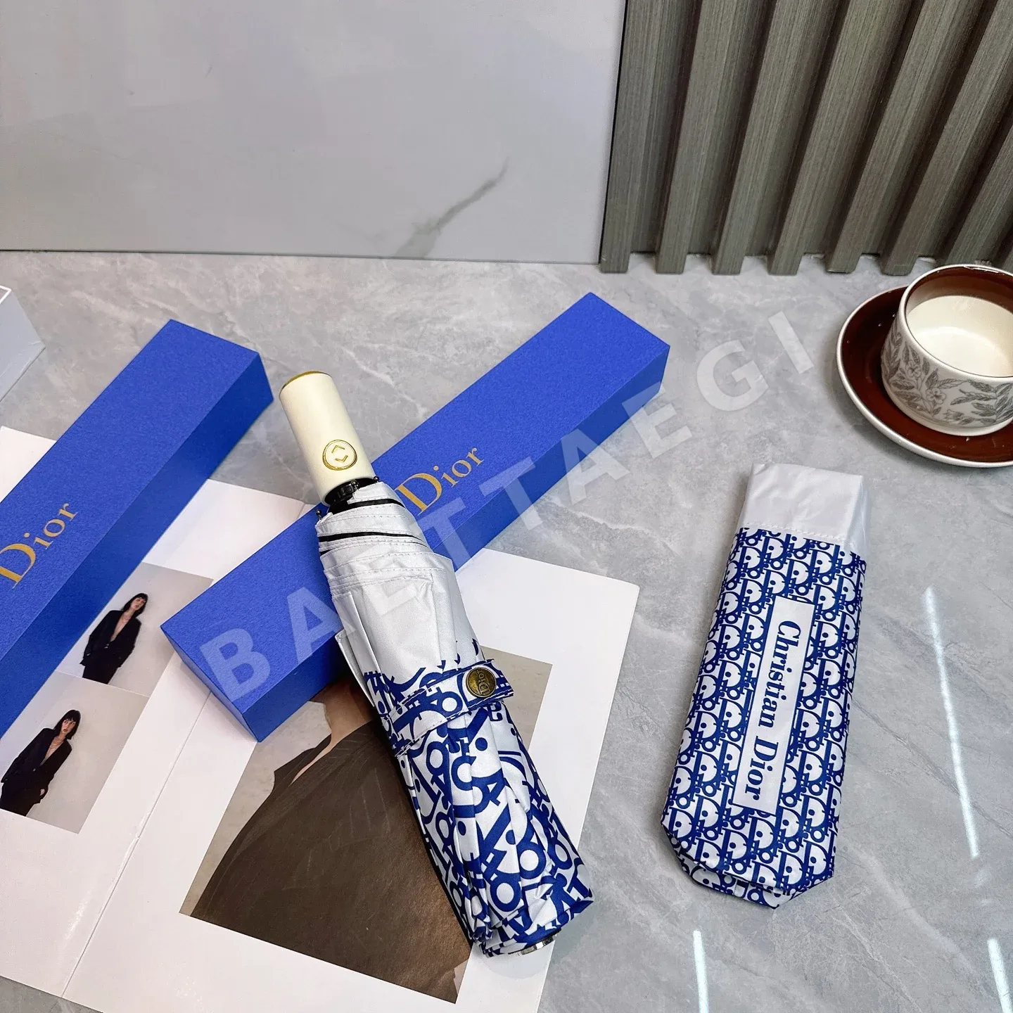 디올 자동 접이식 여름용 우산 상세 이미지 8