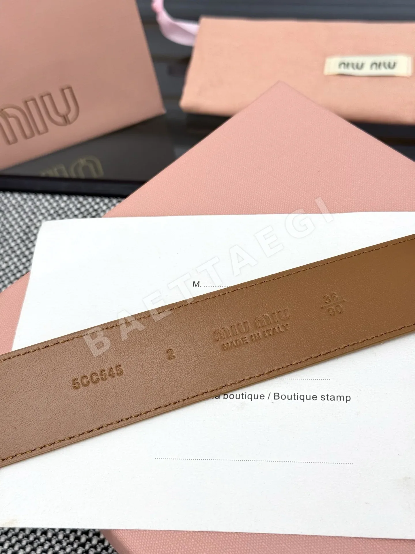 미우미우 벨트 57922 Miu Miu Belt 상세 이미지 6