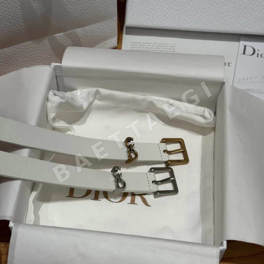 디올 CD 버클 소가죽 벨트 상세 이미지 8