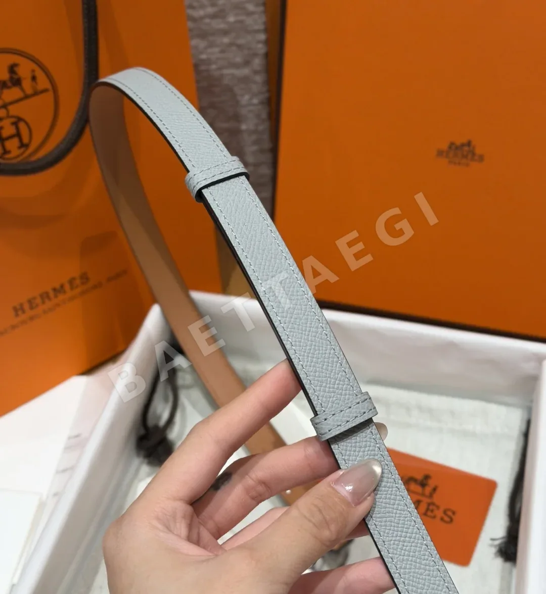 에르메스 켈리 파라듐 도금 버클 가죽 벨트 상세 이미지 8