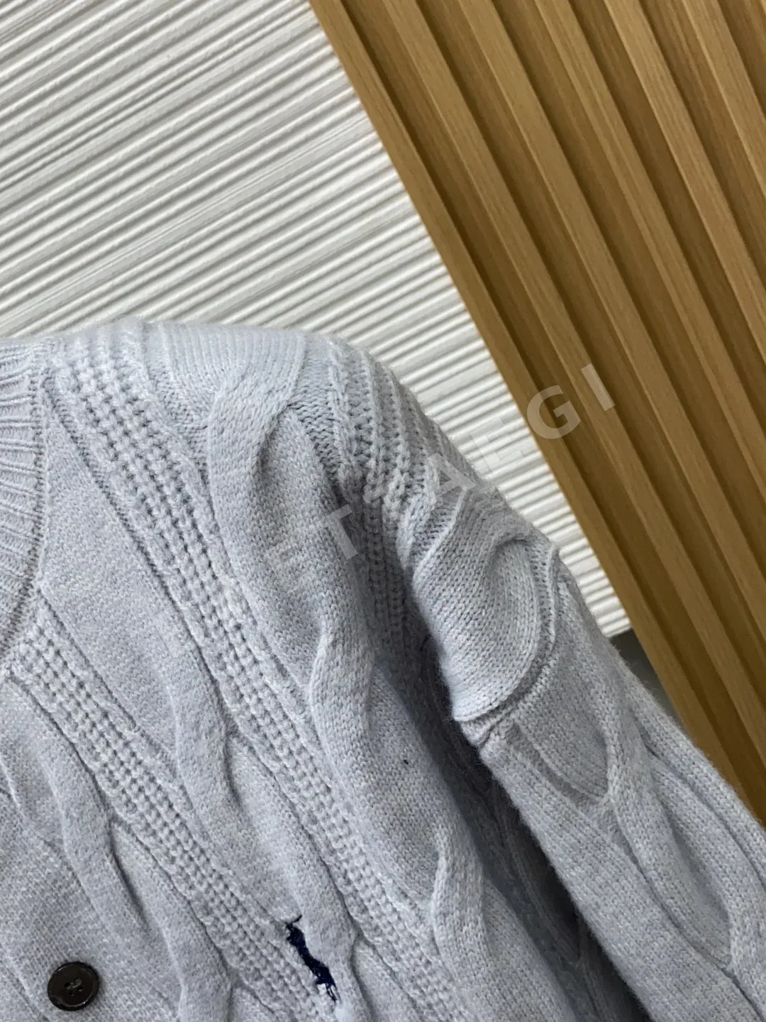폴로 울 혼방 남성 가디건 상세 이미지 4
