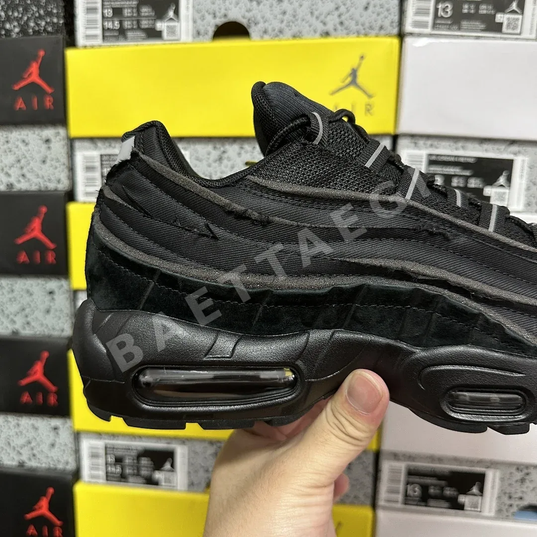 나이키 [GX] 에어 맥스 95 CU8406-001 201217 Nike Air Max 95 Comme Des Garcons Black CDG 상세 이미지 5