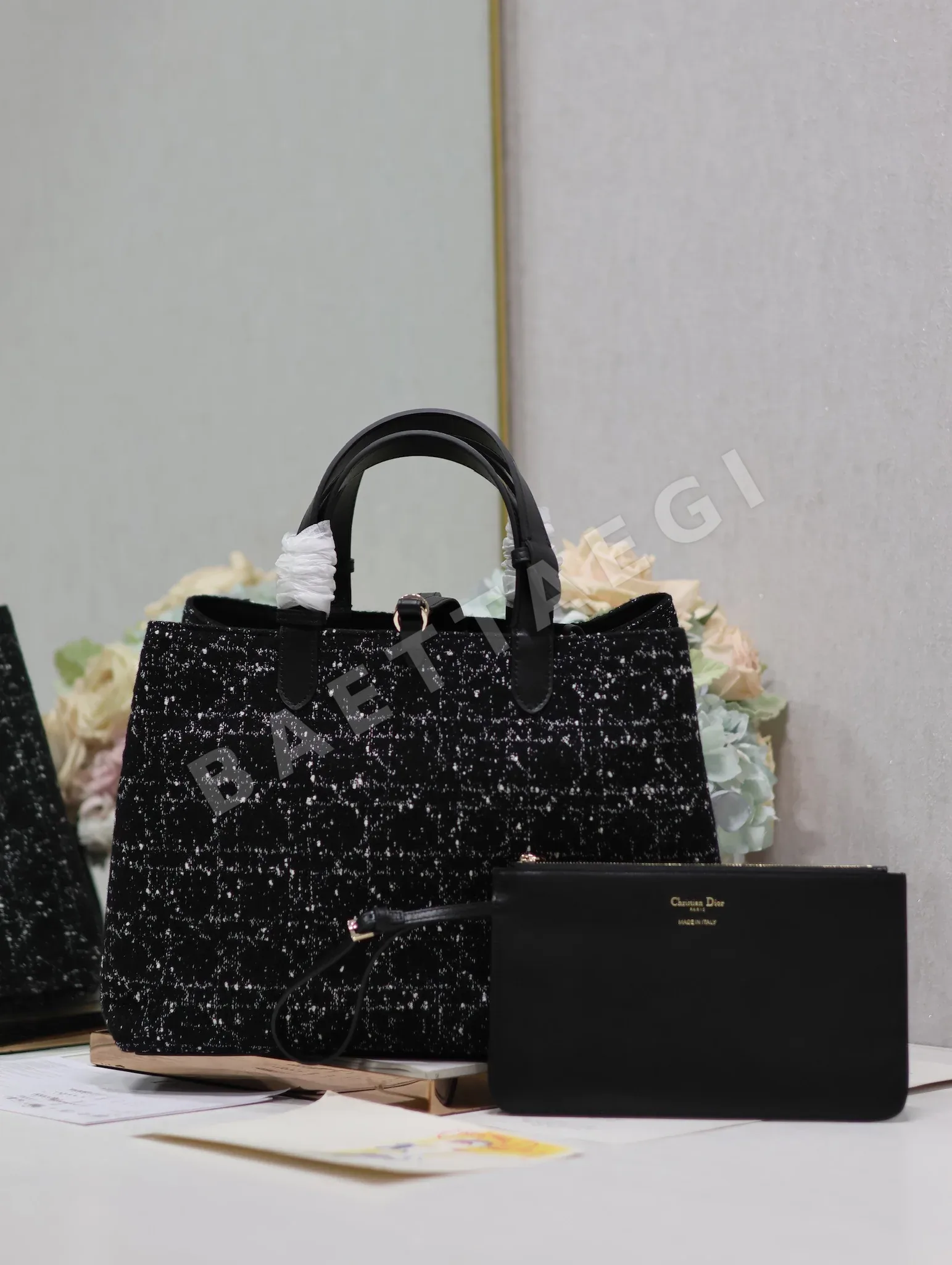 디올 토즈르 트위드 토트백 상세 이미지 9