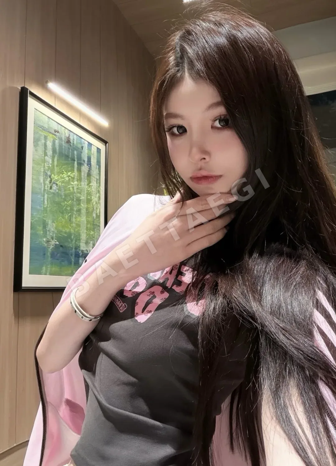 크롬하츠 컬러블록 여성 반팔 티셔츠 상세 이미지 15