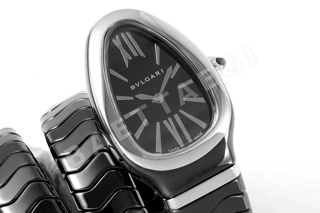 불가리 세르펜티 투보가스 세라믹 사파이어 쿼츠 여성 시계 레플리카 45009 Bvlgari 상세 이미지 2