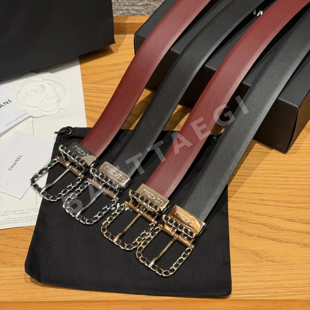 샤넬 카프 스킨 메탈 리버시블 벨트 상세 이미지 3
