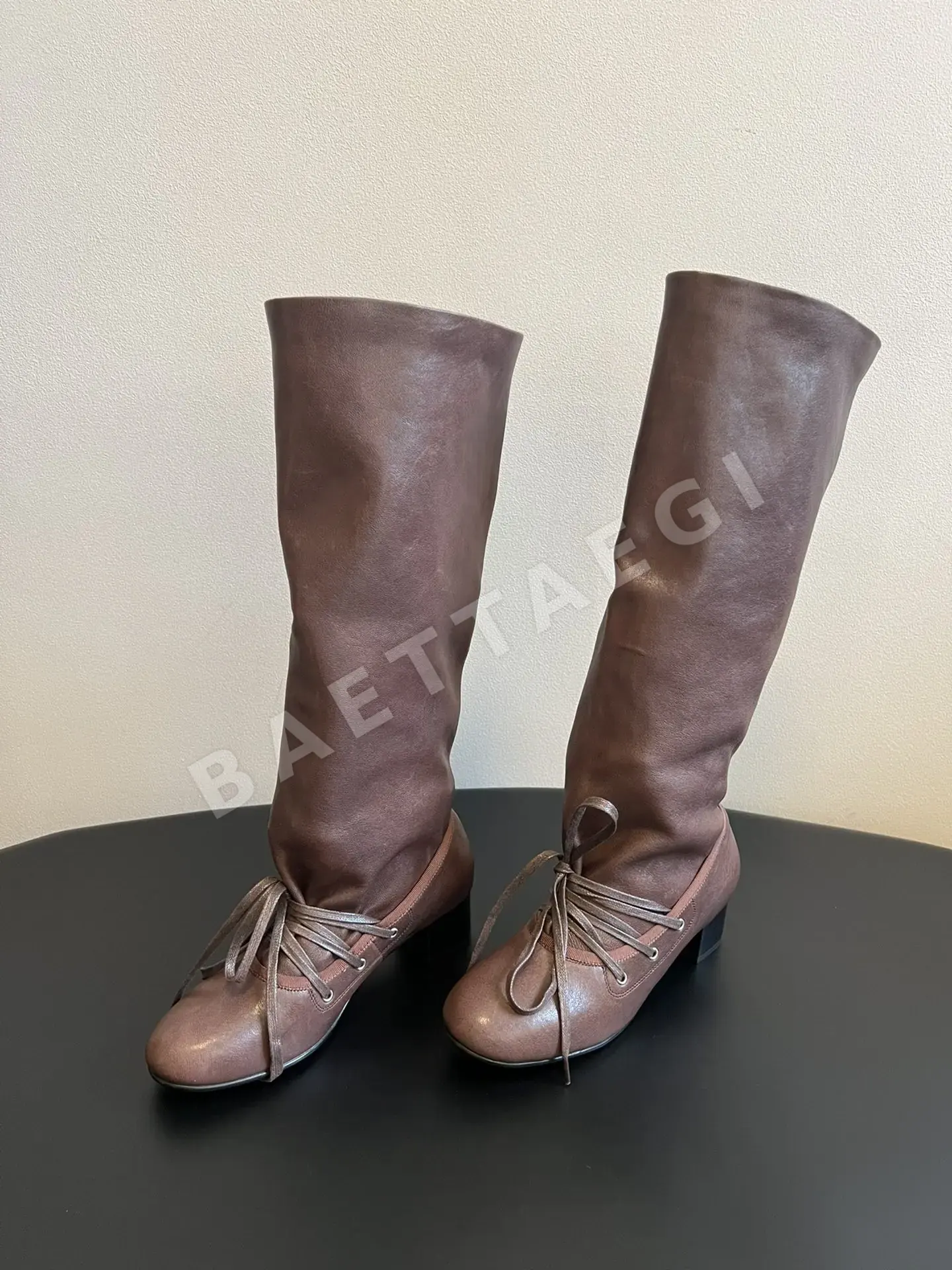 팔로마울 팔로마 울 발레 리본 슬라우치 부츠 상세 이미지 3