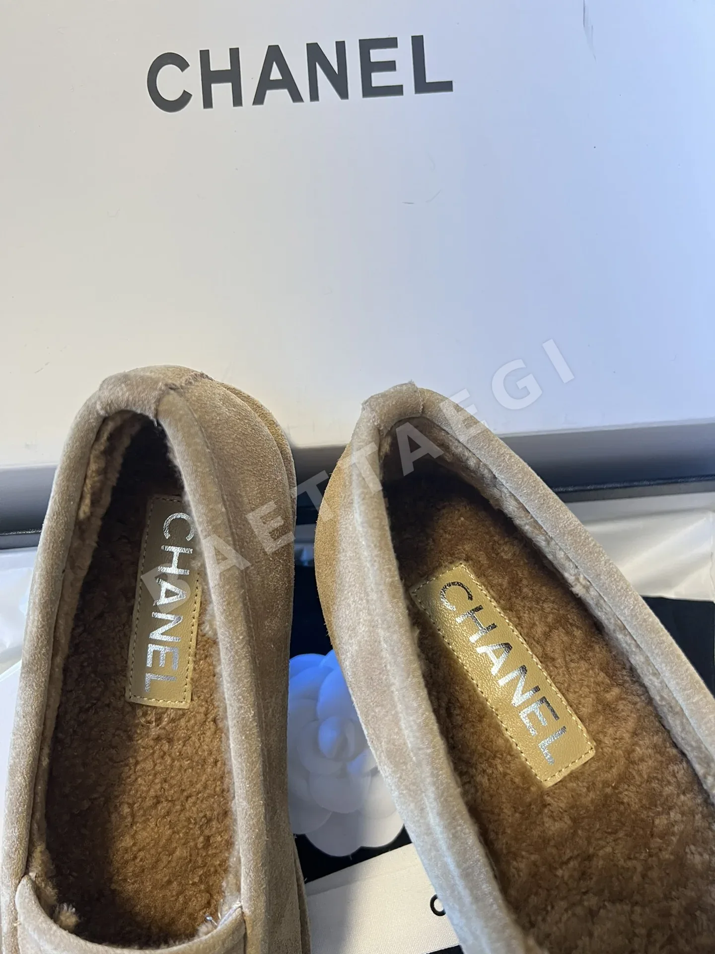 샤넬 로퍼 가죽 더블 C 로고 상세 이미지 4