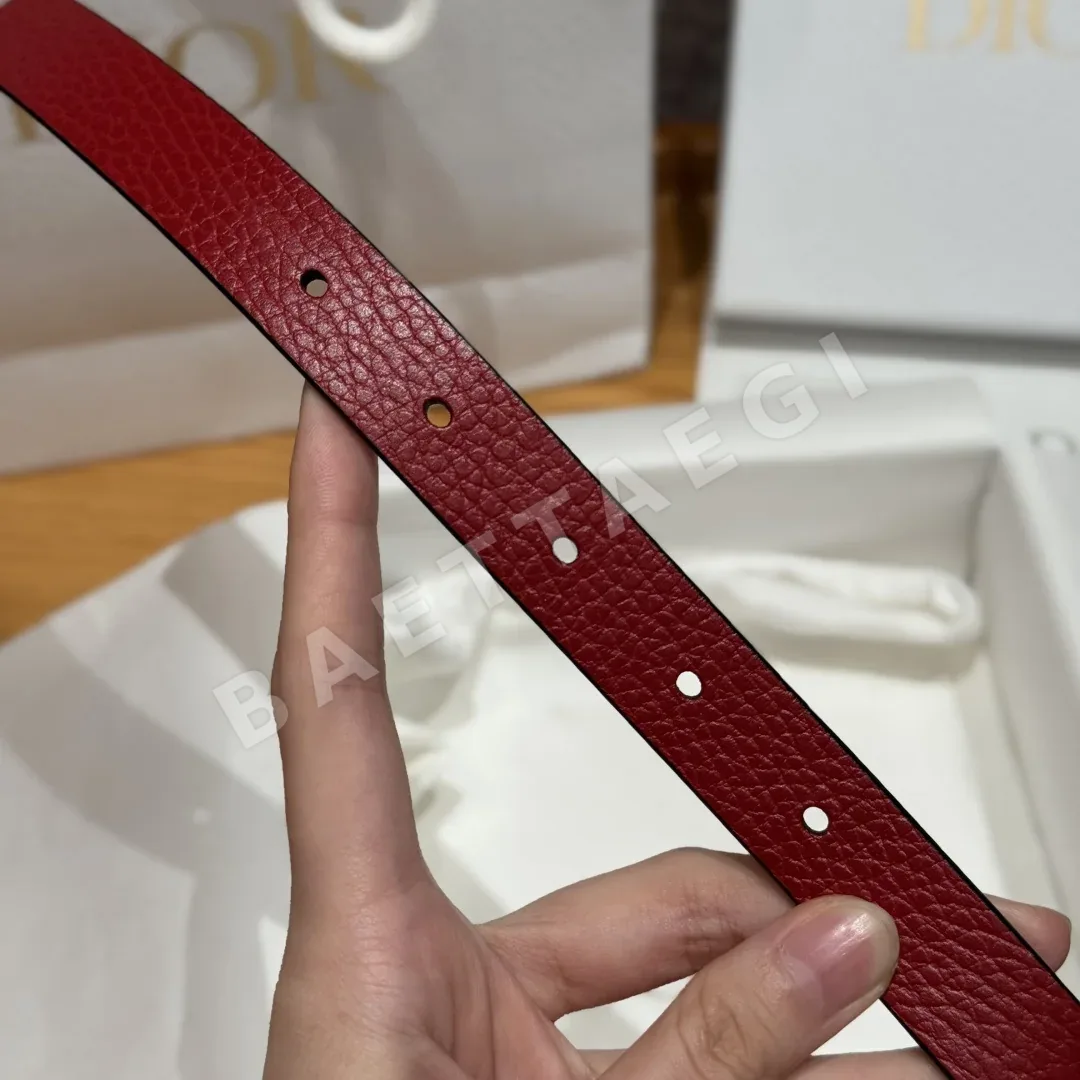 디올 럭키스타 그레인 카프스킨 벨트 상세 이미지 7